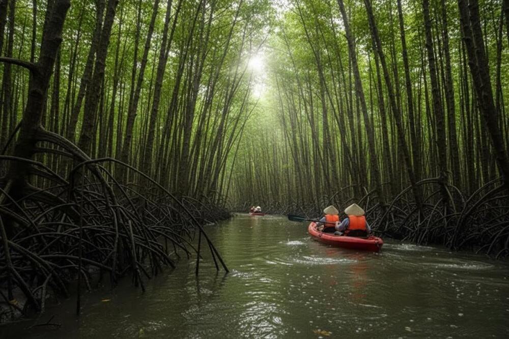 Đến thăm khu rừng ngập mặn hùng vĩ tại mũi đất Cà Mau
